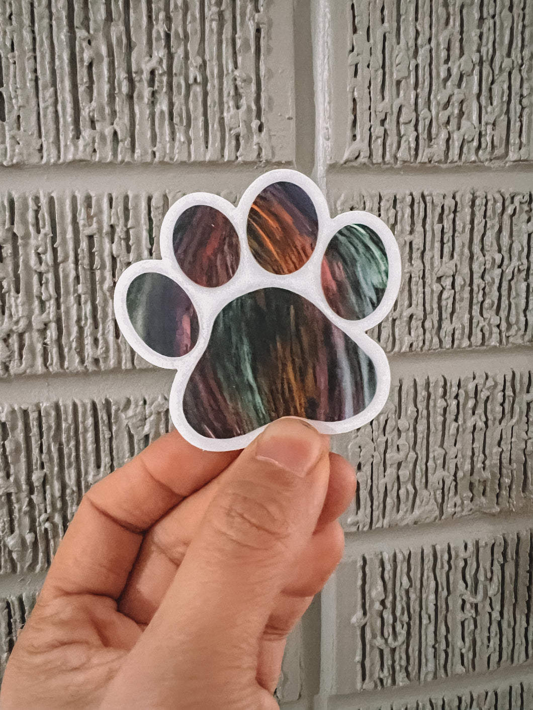Painted Paw Sticker